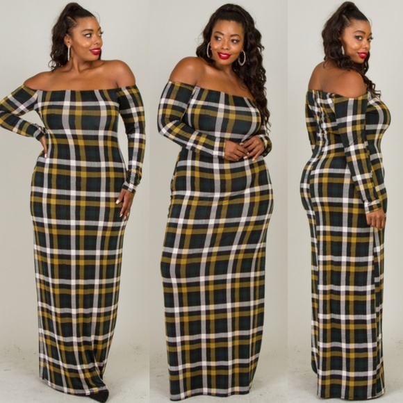 OFF SHOULDERS LONG SLEEVE MAXI DRESS - Picture 5 of 6